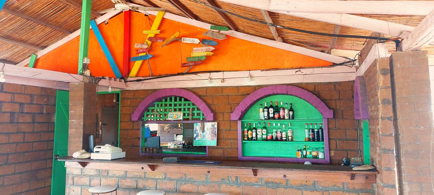 Le bar coloré de Chez Papyrus